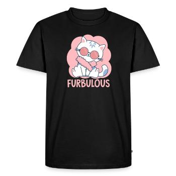chaton - T-shirt Premium bio Homme - noir - Devant - Nico (187cm)