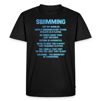 nager - T-shirt Premium bio Homme - noir - Devant - Nico (187cm)