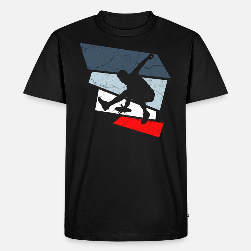 frisbee - Männer Premium Bio T-Shirt - Schwarz