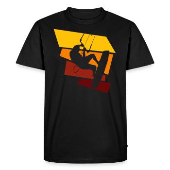 kitesurfing - T-shirt Premium bio Homme - noir - Devant - Nico (187cm)