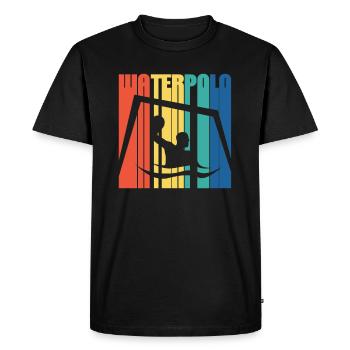 Water polo - T-shirt Premium bio Homme - noir - Devant - Nico (187cm)