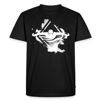 natation sports nautiques - T-shirt Premium bio Homme - noir - Devant - Nico (187cm)