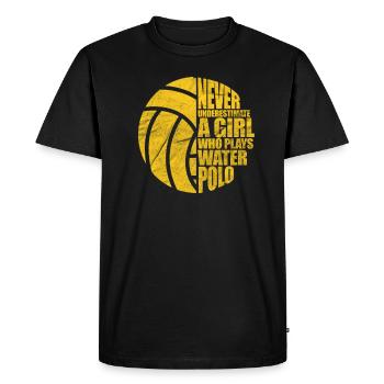 Cadeau de joueur de water-polo de sport nautique de water-polo - T-shirt Premium bio Homme - noir - Devant - Nico (187cm)