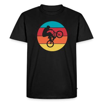 BMX - Men's Premium Organic T-Shirt - black - Front - Nico (187cm)