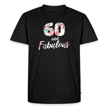60th birthday 60 years birthday gift - Men's Premium Organic T-Shirt - black - Front - Nico (187cm)