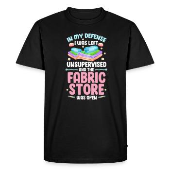 Coudre - T-shirt Premium bio Homme - noir - Devant - Nico (187cm)