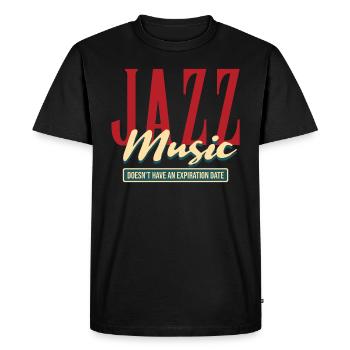 Jazz - Männer Premium Bio T-Shirt - Schwarz - Vorne - Nico (187cm)