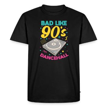 Dancehall des années 90 - T-shirt Premium bio Homme - noir - Devant - Nico (187cm)