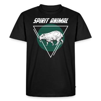 Capybara - Men's Premium Organic T-Shirt - black - Front - Nico (187cm)