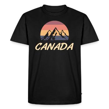 Canada - Men's Premium Organic T-Shirt - black - Front - Nico (187cm)