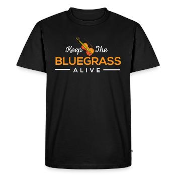 Bluegrass instrument - Men's Premium Organic T-Shirt - black - Front - Nico (187cm)