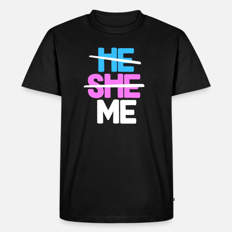 Queer - Männer Premium Bio T-Shirt - Schwarz