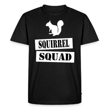 join the squirrel squad - T-shirt Premium bio Homme - noir - Devant - Nico (187cm)