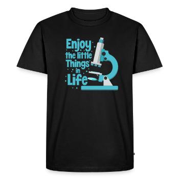 biology - Men's Premium Organic T-Shirt - black - Front - Nico (187cm)