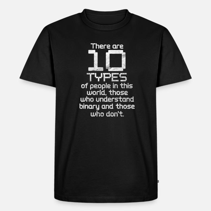 Binary code - Men's Premium Organic T-Shirt - black