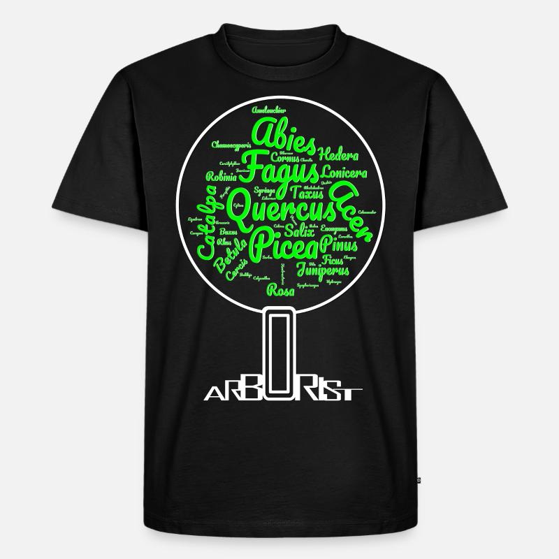 Arborist - Männer Premium Bio T-Shirt - Schwarz