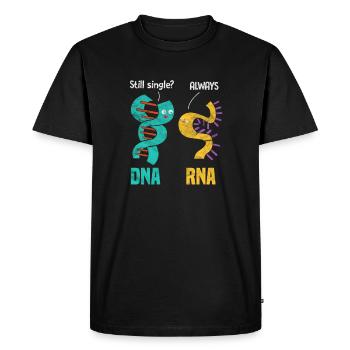 biology - Men's Premium Organic T-Shirt - black - Front - Nico (187cm)