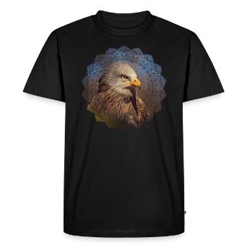 Milan rouge - T-shirt Premium bio Homme - noir - Devant - Nico (187cm)