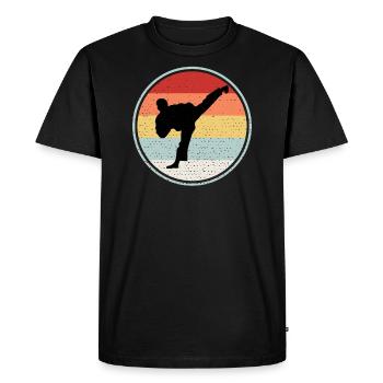 Taekwondo Shirt For Father - T-shirt Premium bio Homme - noir - Devant - Nico (187cm)