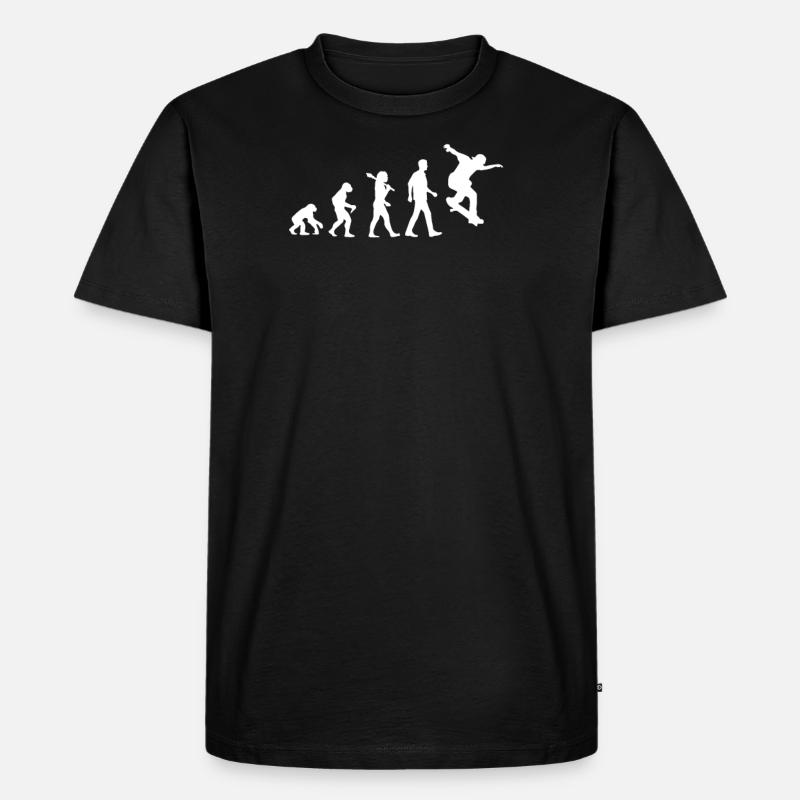 Skater evolution - Men's Premium Organic T-Shirt - black