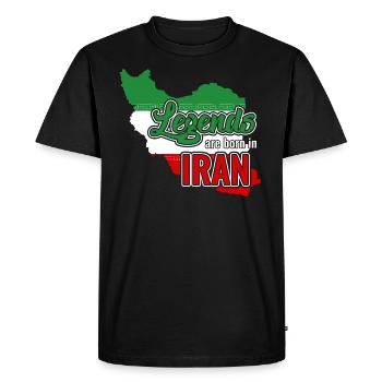Iran - T-shirt Premium bio Homme - noir - Devant - Nico (187cm)