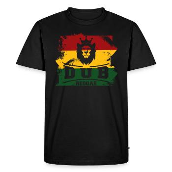 Dub reggae - T-shirt Premium bio Homme - noir - Devant - Nico (187cm)