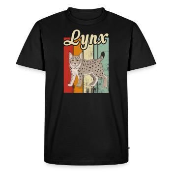 Younger lynx - Men's Premium Organic T-Shirt - black - Front - Nico (187cm)