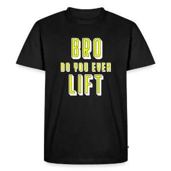 Cadeau de sport d'entraînement de gym - T-shirt Premium bio Homme - noir - Devant - Nico (187cm)