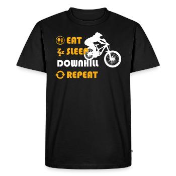 Downhill Graphic Tshirt - T-shirt Premium bio Homme - noir - Devant - Nico (187cm)