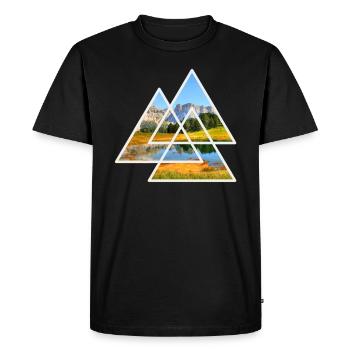 Dolomites Nature - T-shirt Premium bio Homme - noir - Devant - Nico (187cm)