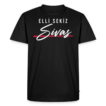 Sivas 58 - Men's Premium Organic T-Shirt - black - Front - Nico (187cm)