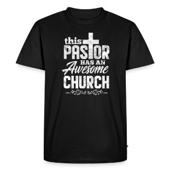 pasteur - T-shirt Premium bio Homme - noir - Devant - Nico (187cm)