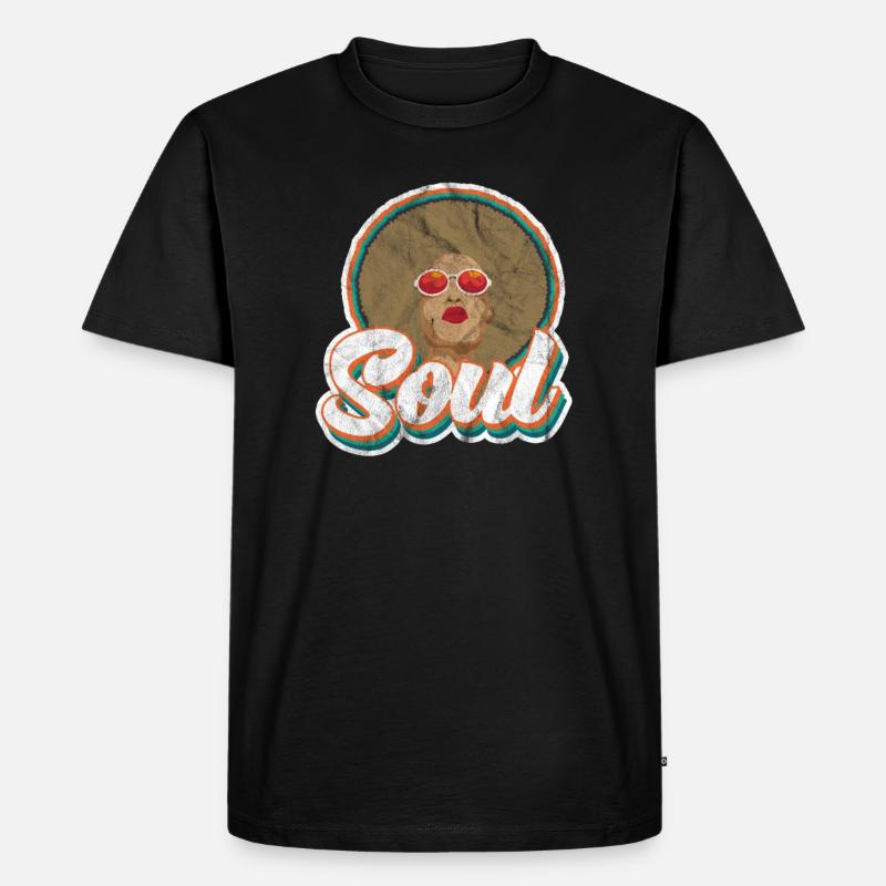 Soul - Männer Premium Bio T-Shirt - Schwarz