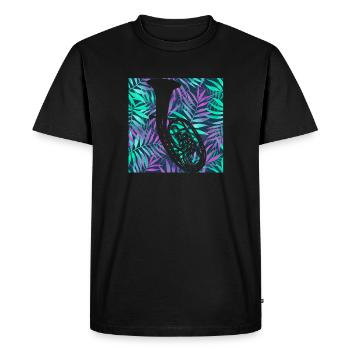 Cor ténor - T-shirt Premium bio Homme - noir - Devant - Nico (187cm)