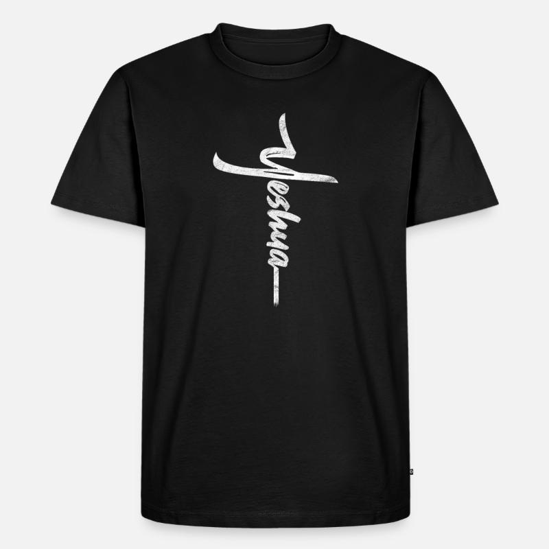 Christlich - Männer Premium Bio T-Shirt - Schwarz
