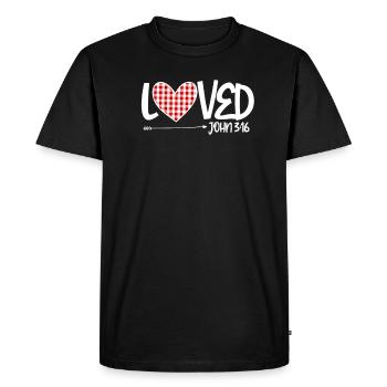 Religion Dieu Christ Jésus-Christ Don - T-shirt Premium bio Homme - noir - Devant - Nico (187cm)