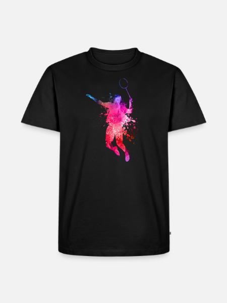 badminton - Men's Premium Organic T-Shirt - black