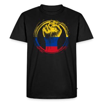 Colombie - T-shirt Premium bio Homme - noir - Devant - Nico (187cm)