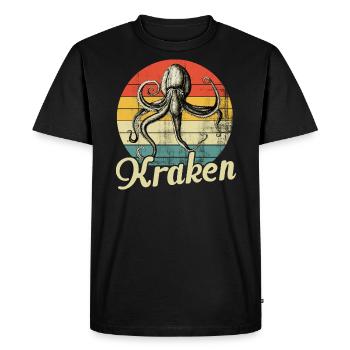 Octopus octopus - Men's Premium Organic T-Shirt - black - Front - Nico (187cm)