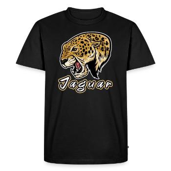 jaguar - Men's Premium Organic T-Shirt - black - Front - Nico (187cm)
