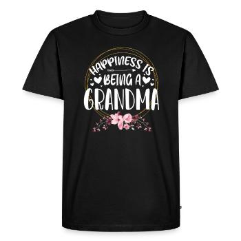 mamie - T-shirt Premium bio Homme - noir - Devant - Nico (187cm)
