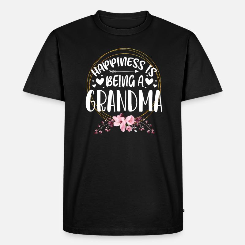 Oma - Männer Premium Bio T-Shirt - Schwarz
