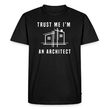 architecte - T-shirt Premium bio Homme - noir - Devant - Nico (187cm)