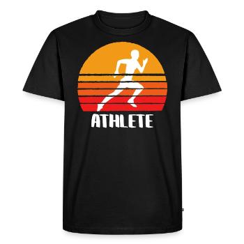The Athlete - T-shirt Premium bio Homme - noir - Devant - Nico (187cm)