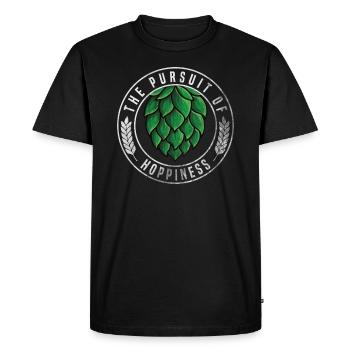 brewery - Men's Premium Organic T-Shirt - black - Front - Nico (187cm)