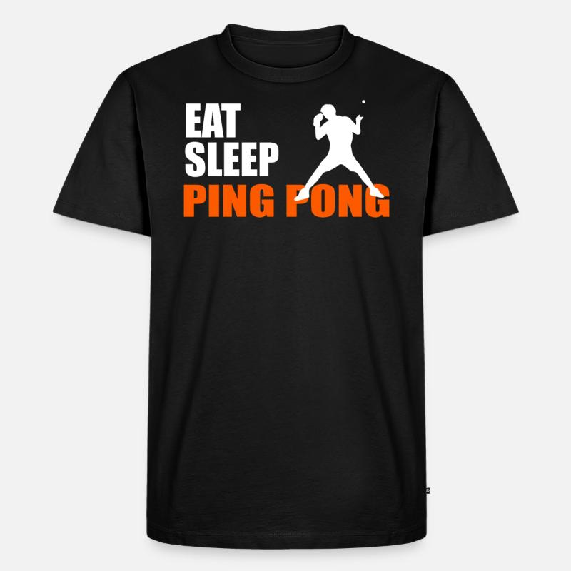 EAT. SLEEP. PING PONG. REPEAT. - Men's Premium Organic T-Shirt - black