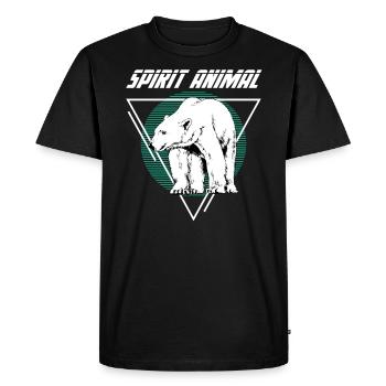 Polar bear - Men's Premium Organic T-Shirt - black - Front - Nico (187cm)
