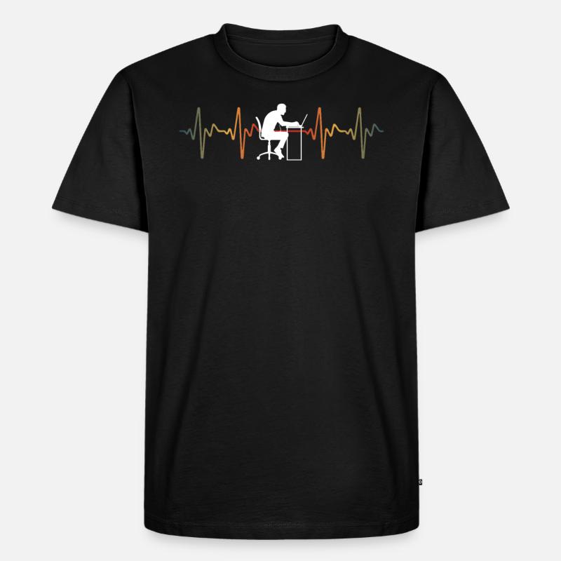 Vintage Web Developer Tshirt - T-shirt Premium bio Homme - noir