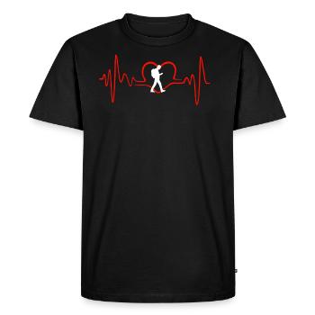 I Love Geocaching - T-shirt Premium bio Homme - noir - Devant - Nico (187cm)
