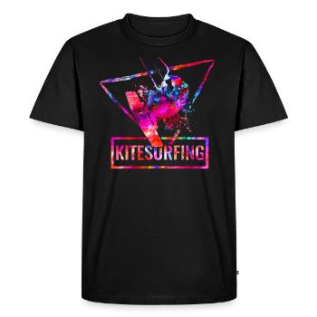 Kite surf - T-shirt Premium bio Homme - noir - Devant - Nico (187cm)